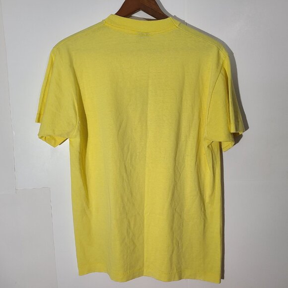 Vintage 90s "I've Got the Spirit" Yellow Large T-Shirt Single Stitch Made in USA - Picture 8 of 8